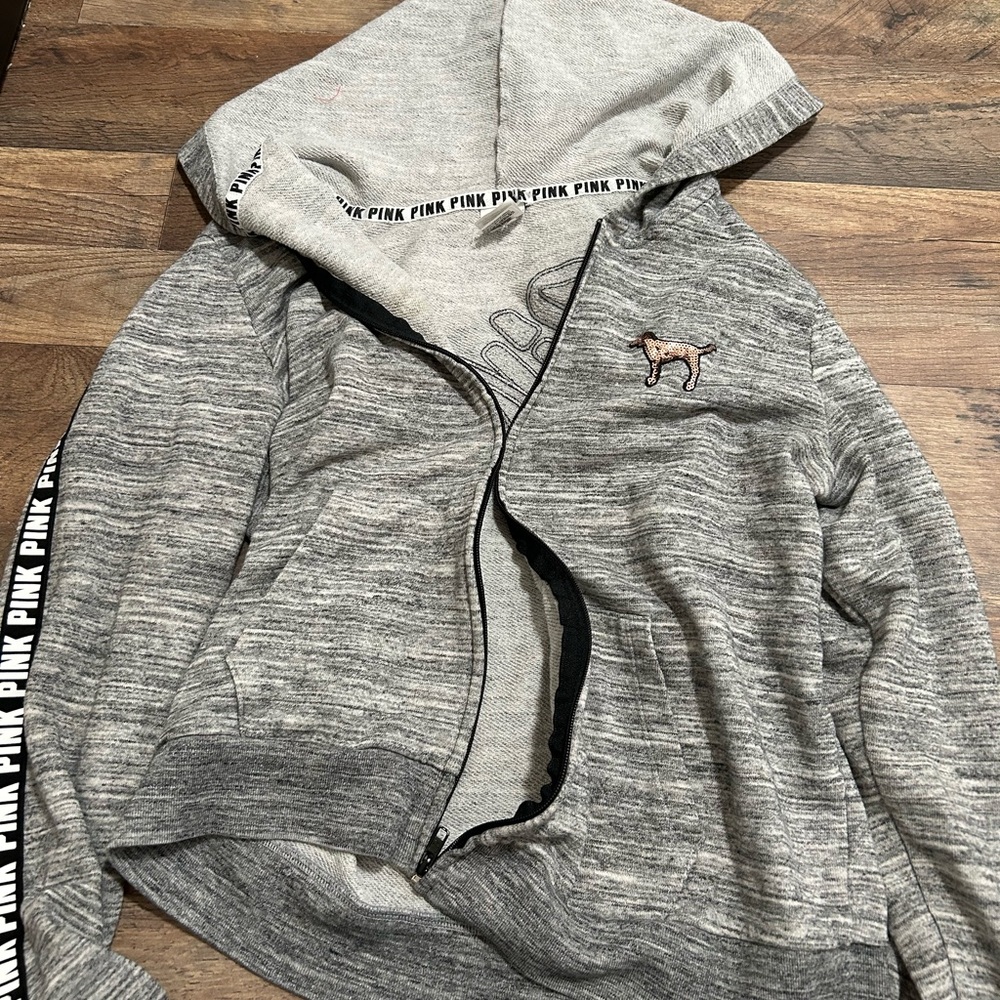 VS PINK zip up, super cute! Size large